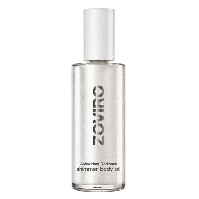 Antioxidant Shimmer Body Oil, Lightweight Body Oil with Vitamin C, CoQ10 & Resveratrol, Radiant Silver Shimmer, Fast-Absorbing, 3.38 fl oz (100 ml)