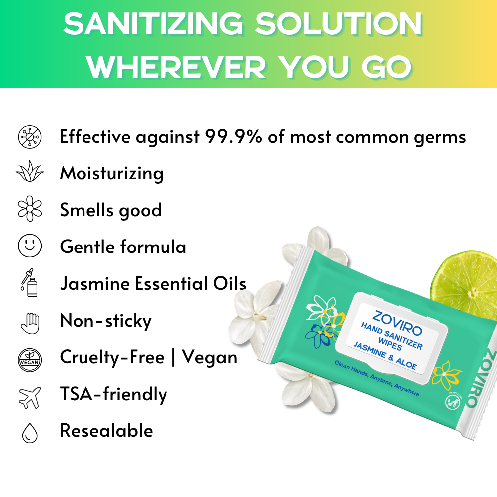 Jasmine Hand Sanitizing Wipes · 6 Pack – image 3