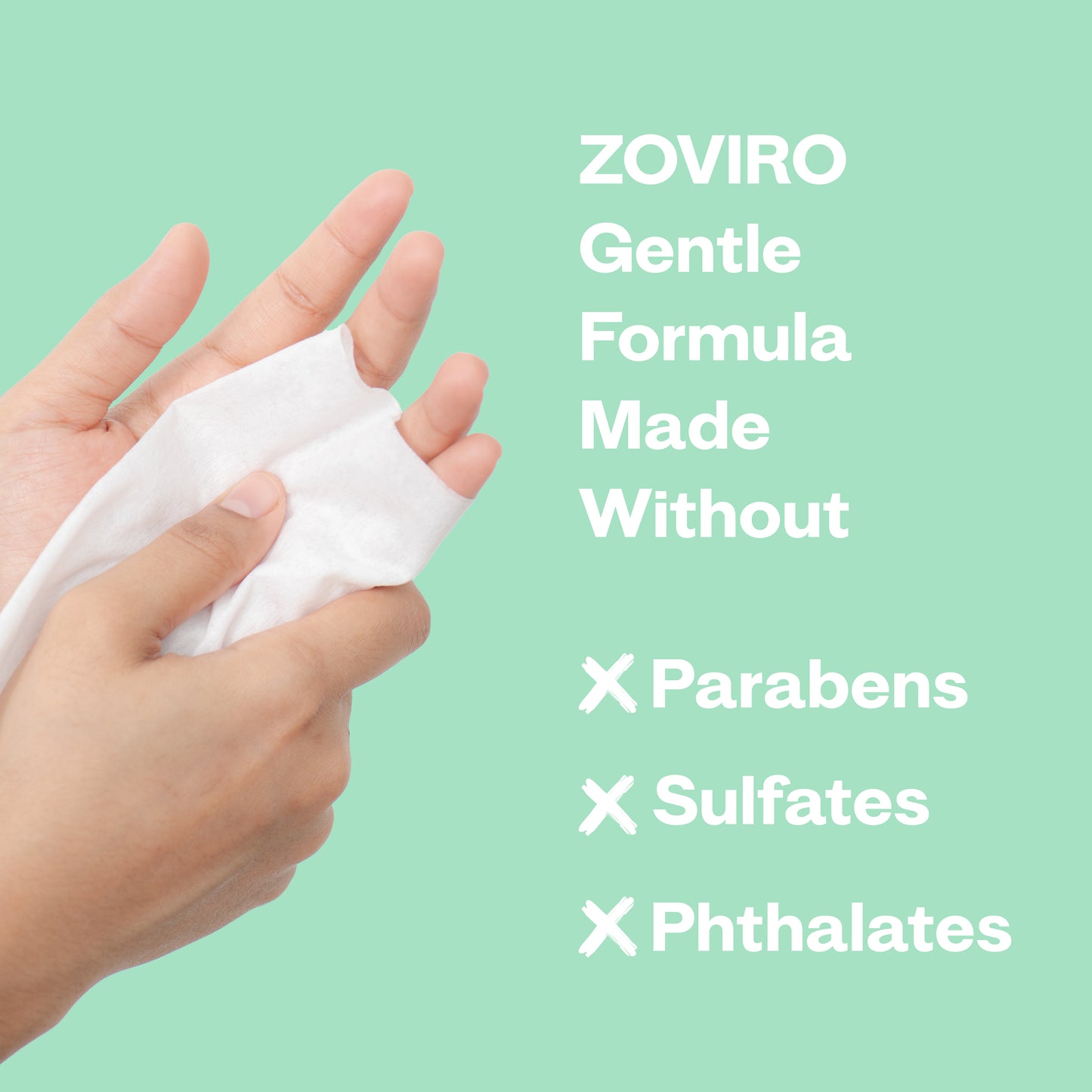 Zoviro Hand Sanitizing Wipes, Moisturizing With Essential Oils, Jasmine, 80 Count, 3 PACK